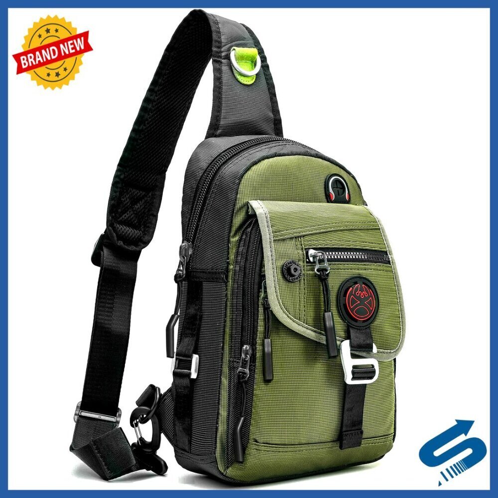 Sling Bag Chest Shoulder Backpack Crossbody for Tablet Laptop Outdoor Hiking